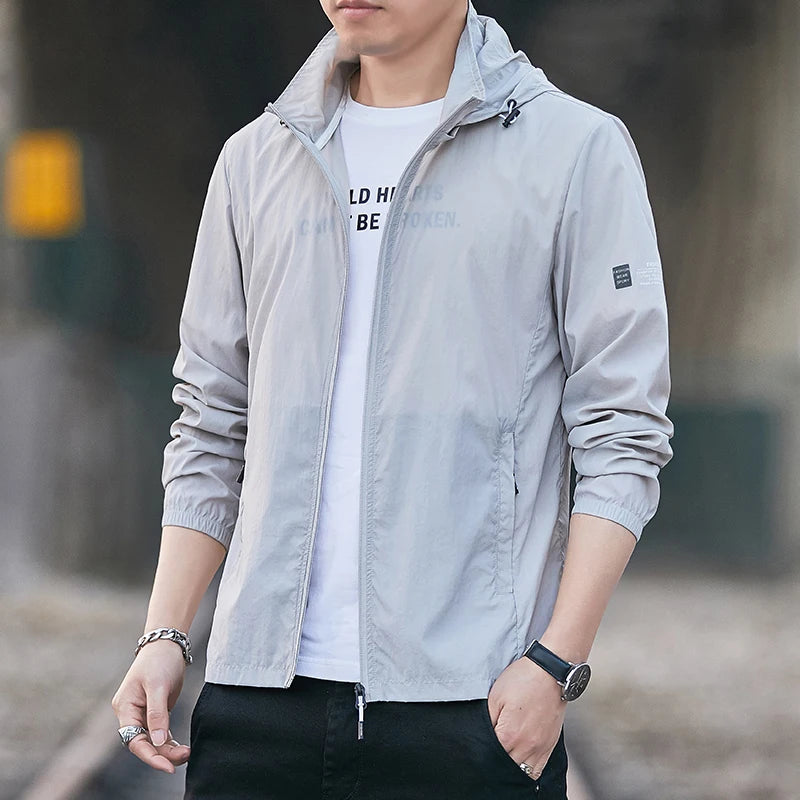 Sun Protection Lightweight Breathable Men UV Outerwear for Summer