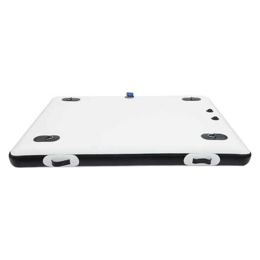 Inflatable Fishing Platform Dock With Outboard Motor Support
