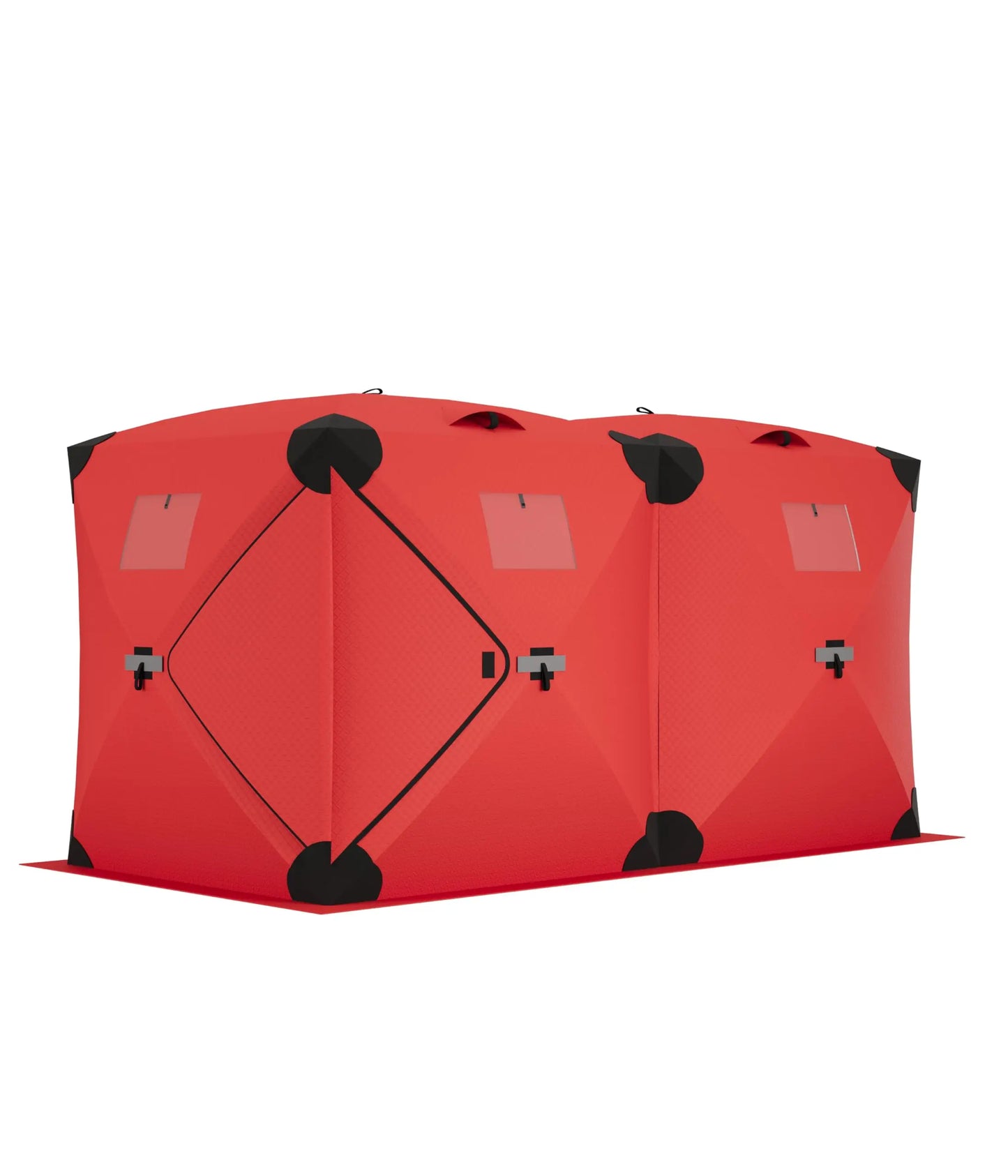 Pop Up Ice Fishing Shelter Insulated Hub Style Windproof Tent