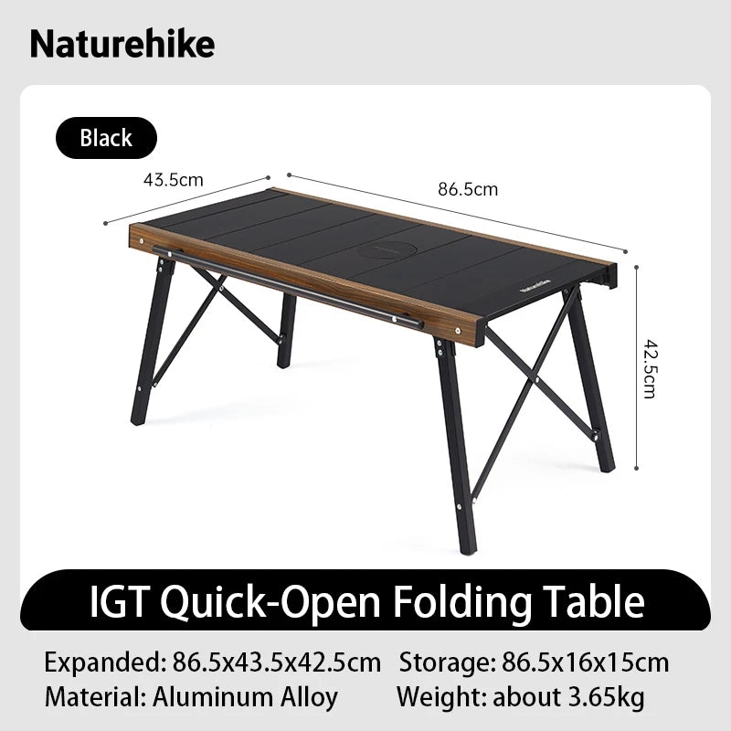 Naturehike IGT Table Aluminum Folding Camp Kitchen Outdoor