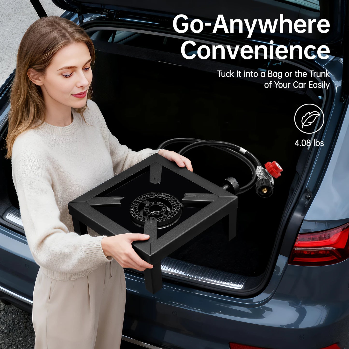 Portable Single Burner Outdoor Gas Stove Propane Cooker
