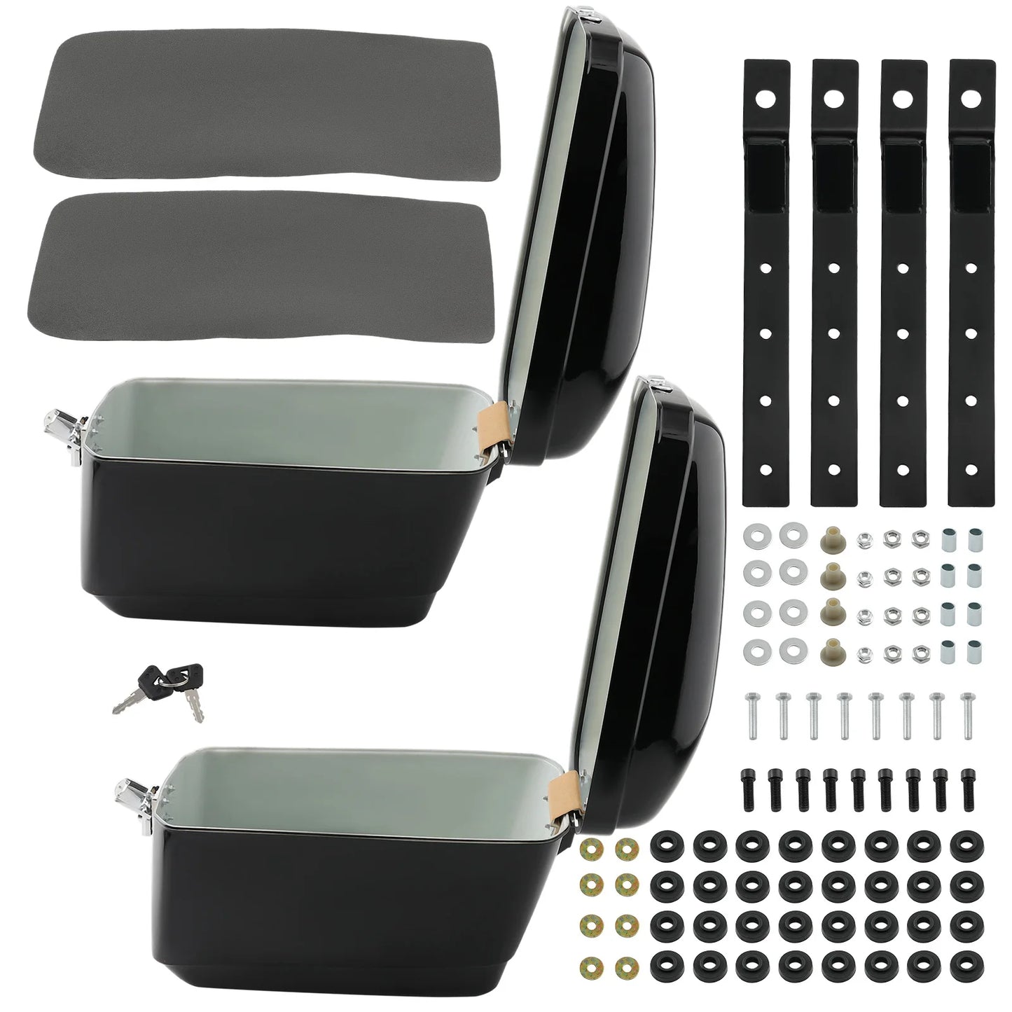 Universal Motorcycle Saddlebags With Locking System