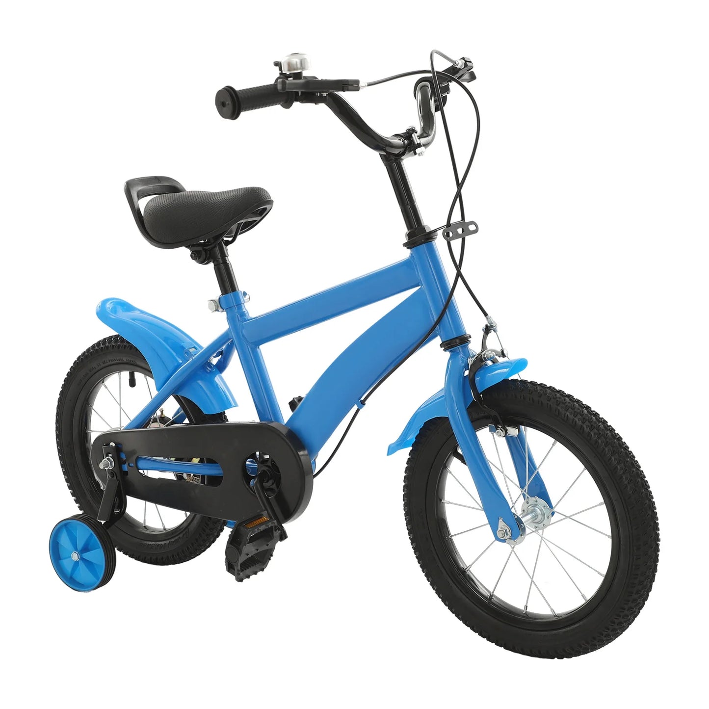 Kids Safe Learning Bicycle With Adjustable Height And Mudguards