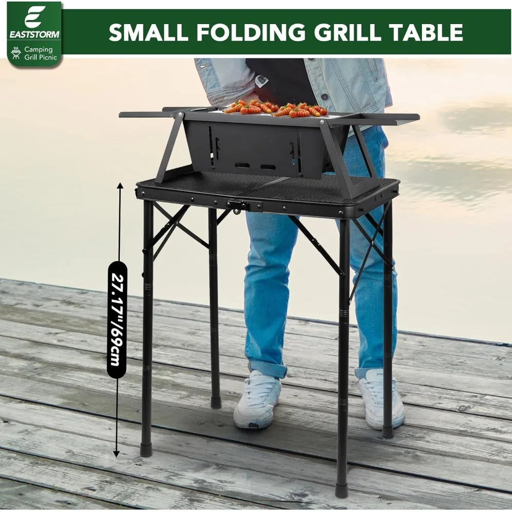 XIUWO Folding Grill Table For Outdoor Camping And Tailgate