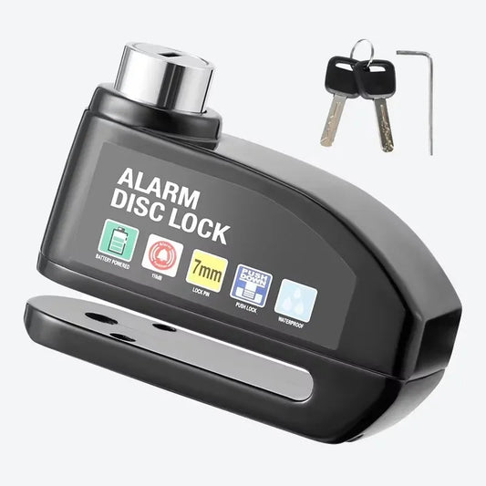 Motorcycle Disc Lock Alarm 130dB Anti Theft Padlock Waterproof
