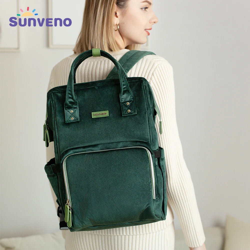 Sunveno Diaper Bag Backpack Travel Organizer For Moms And Baby