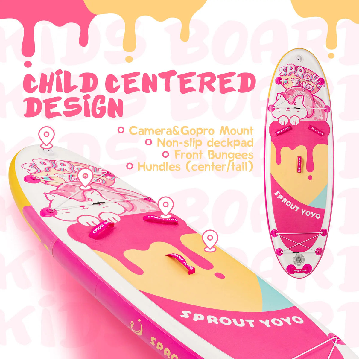 Spatium Kids Inflatable Stand Up Paddle Board With Accessories