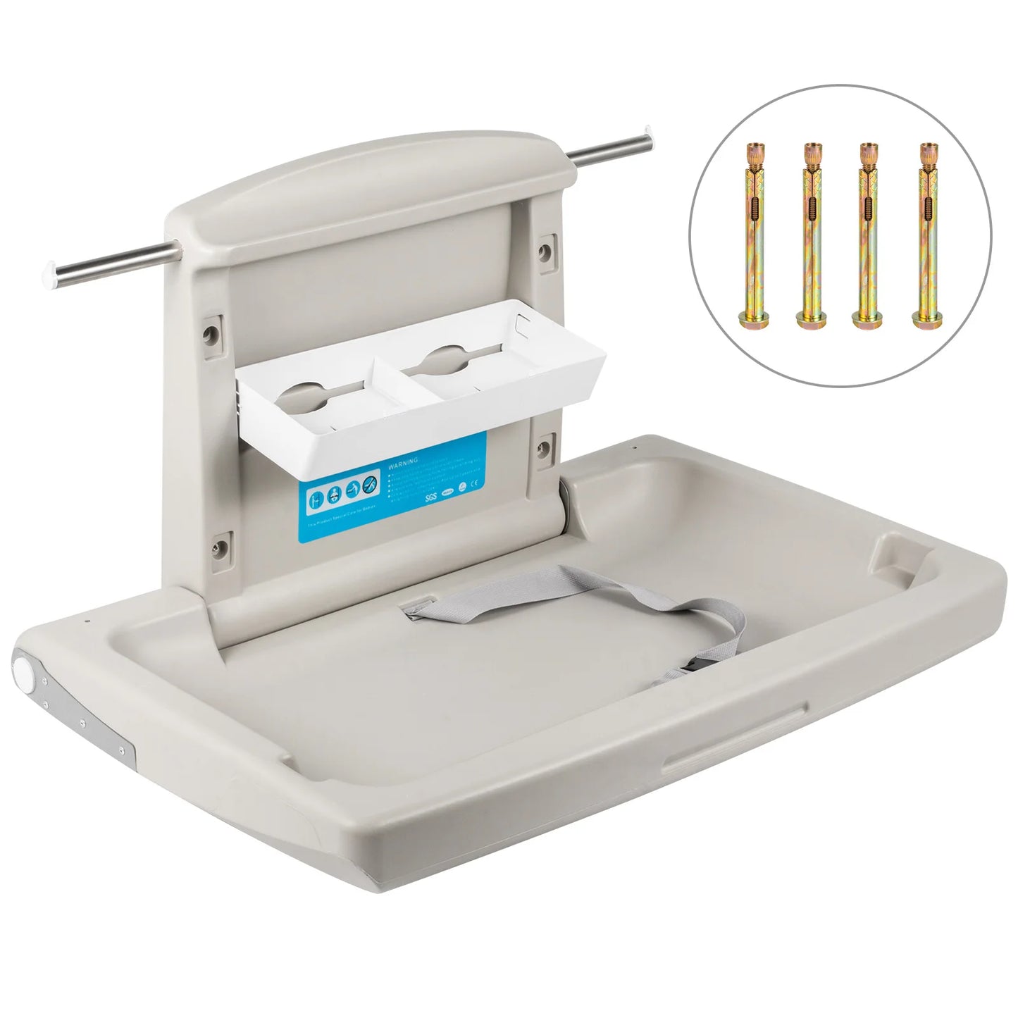 SucceBuy Wall Mount Baby Changing Station For Commercial Use