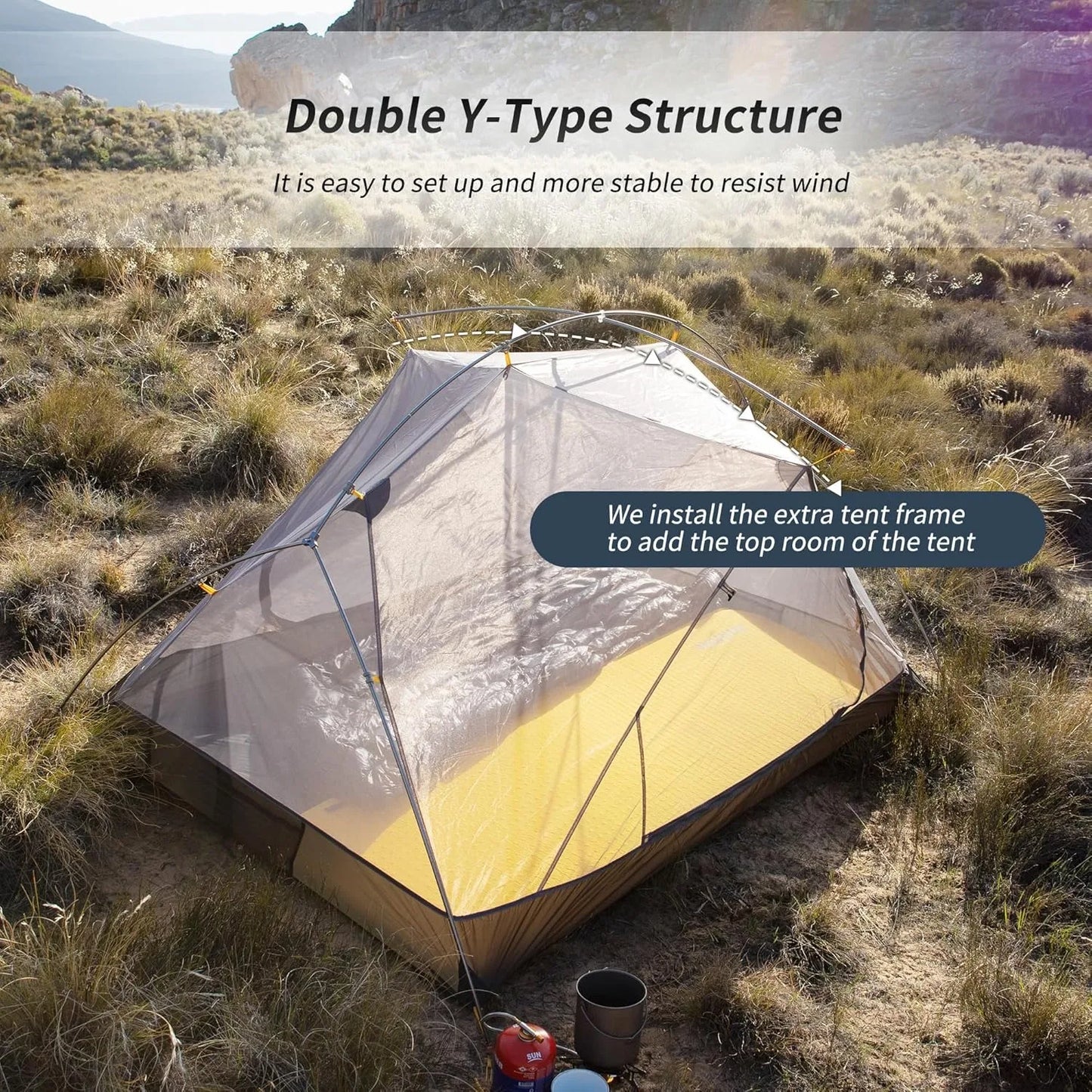 Naturehike Mongar Ultralight 2 Person PU3000mm Waterproof Camping Tent