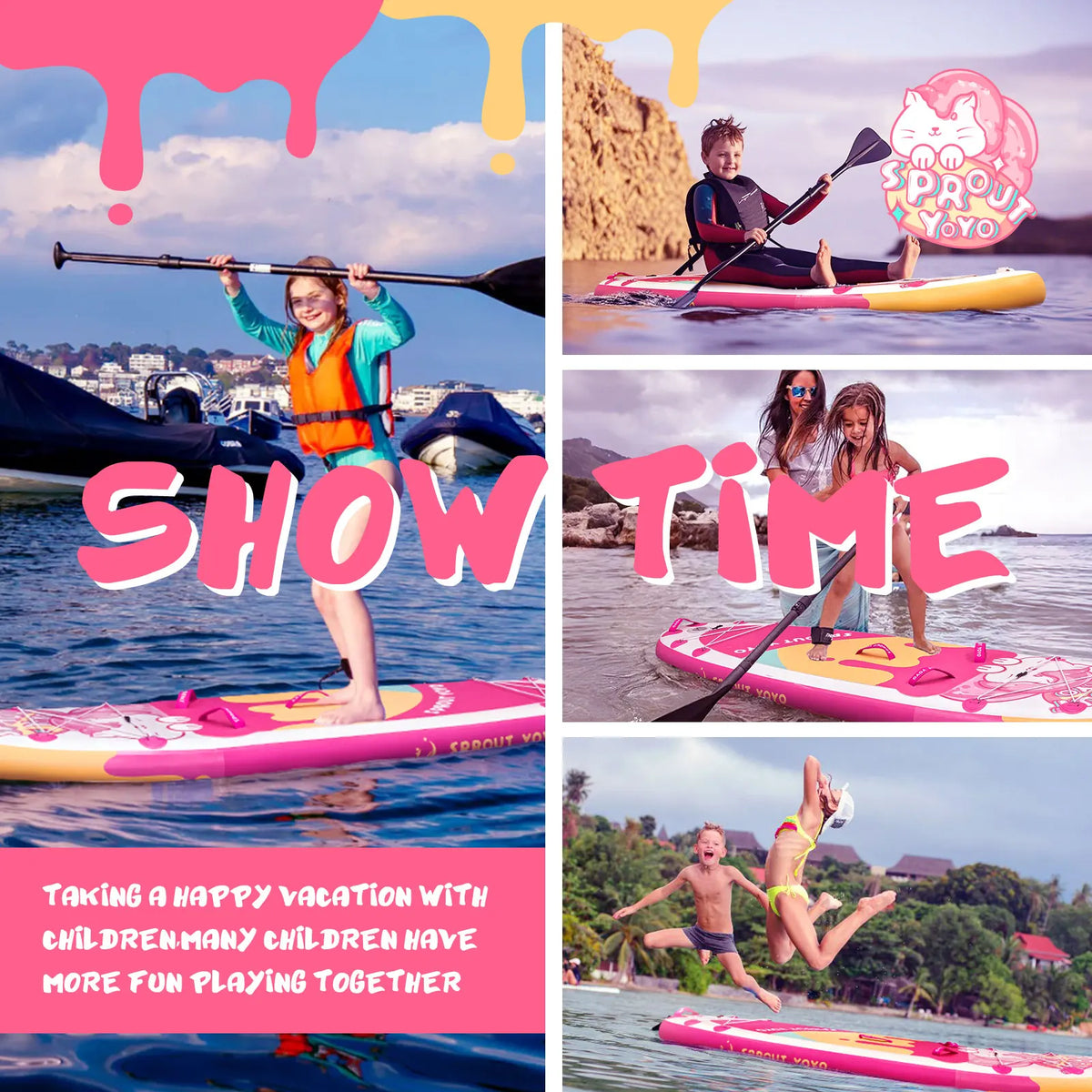 Spatium Kids Inflatable Stand Up Paddle Board With Accessories