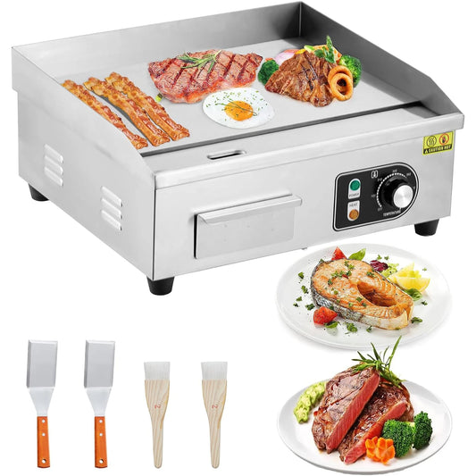 HiMISS Electric Griddle Outdoor Cooking With Adjustable Temperature
