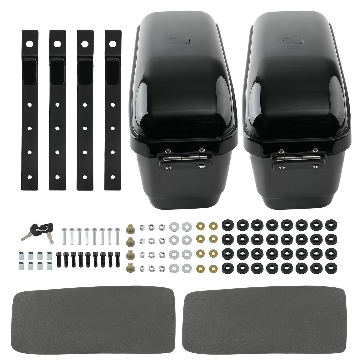 Universal Motorcycle Saddlebags With Locking System