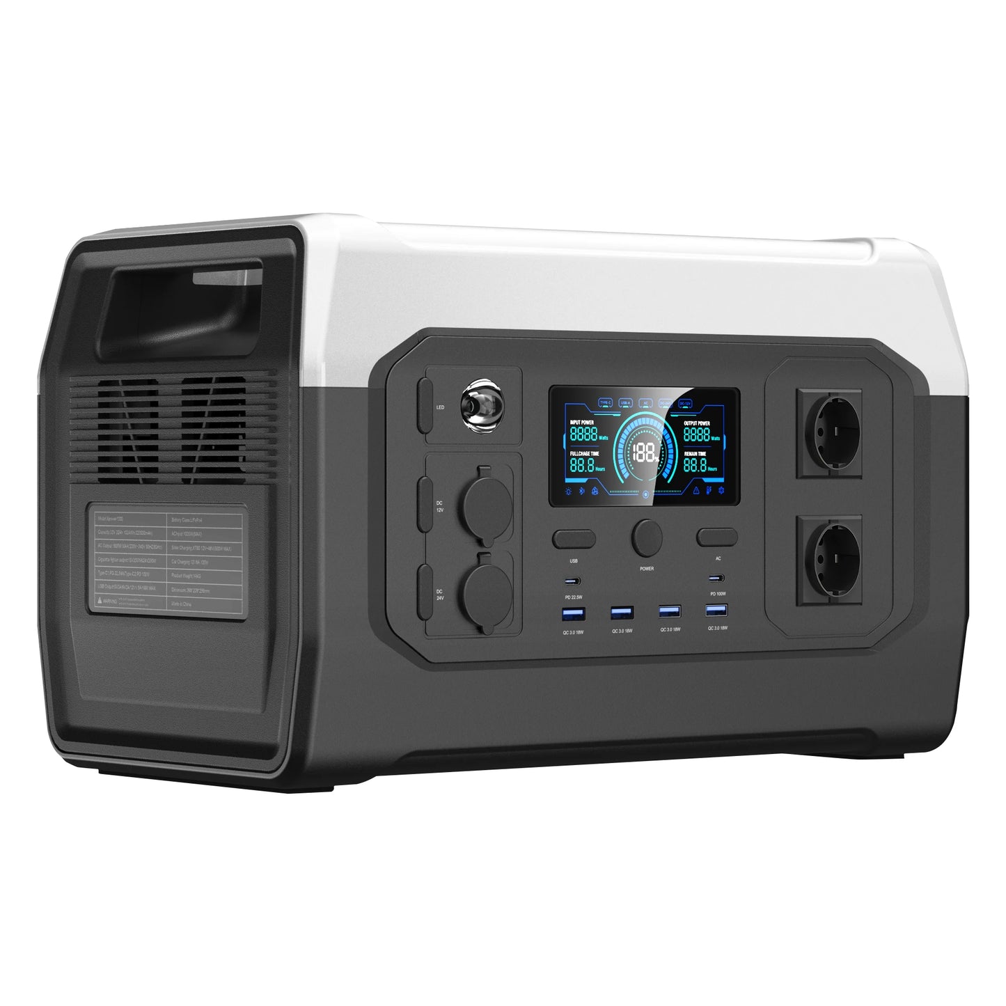 CTOLITY XP1000 SP200N Portable Power Station With 200W Solar Panel