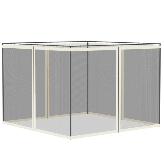 Outsunny Universal Gazebo Replacement Mesh Netting Screen Wall Panels