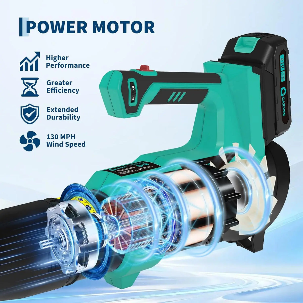 20V Cordless Brushless Air Blower For Makita 20V Battery