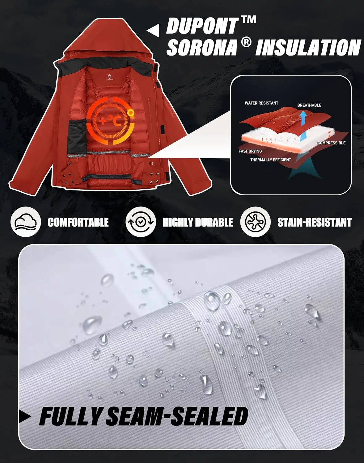 Pioneer Camp Waterproof Insulated Ski And Snowboard Jacket