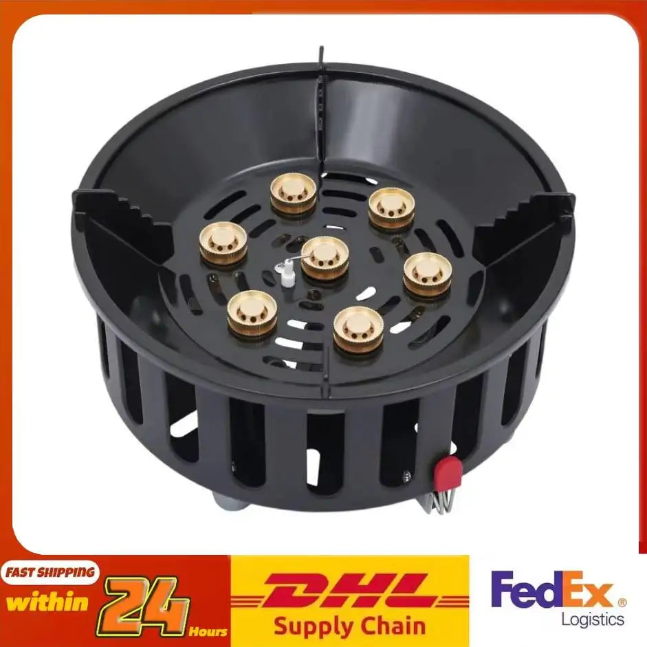Rolled Steel Portable Camping Stove 72000BTU Windproof Cooker