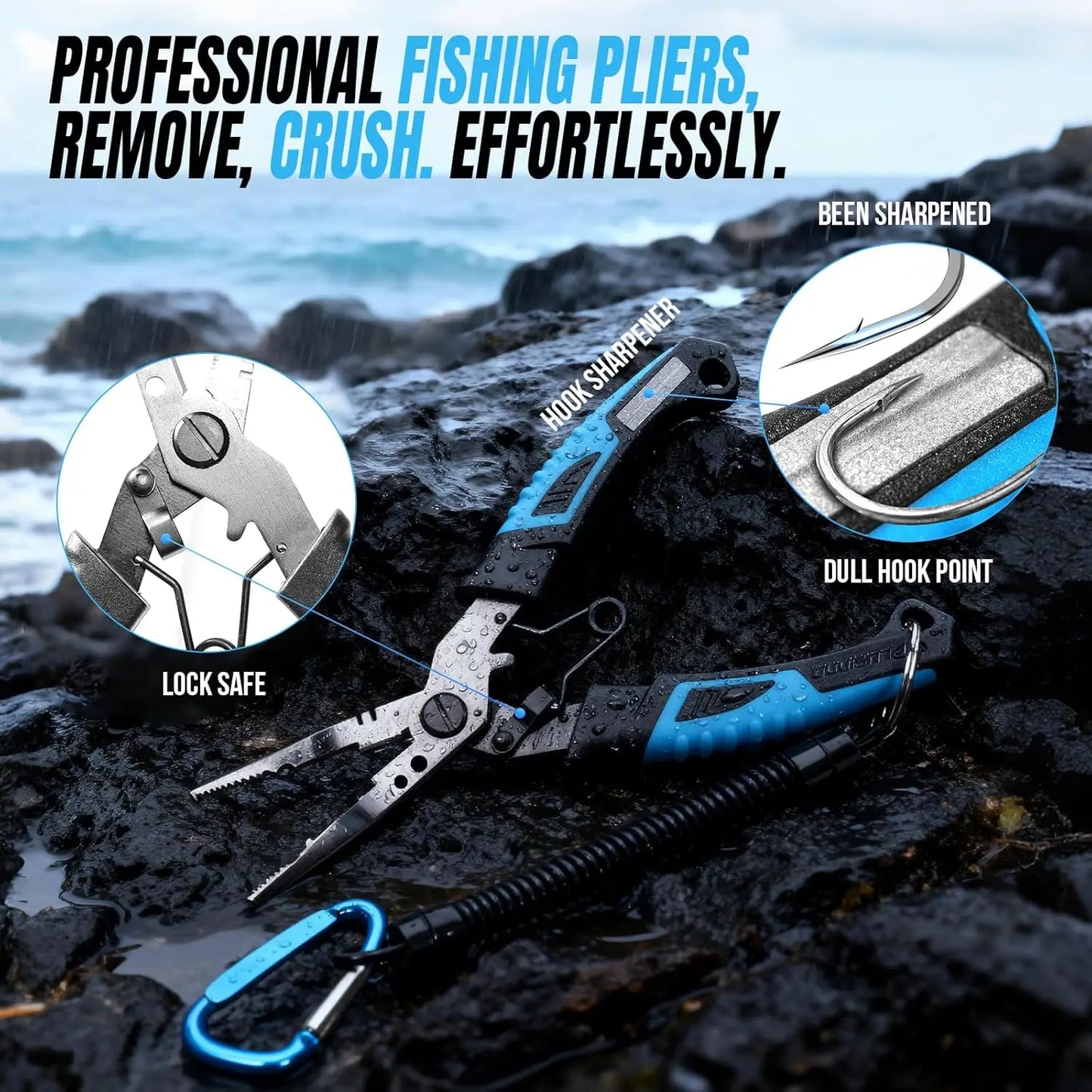 YTYIN Ocean Fishing Rod Kit Complete Spinning Gear