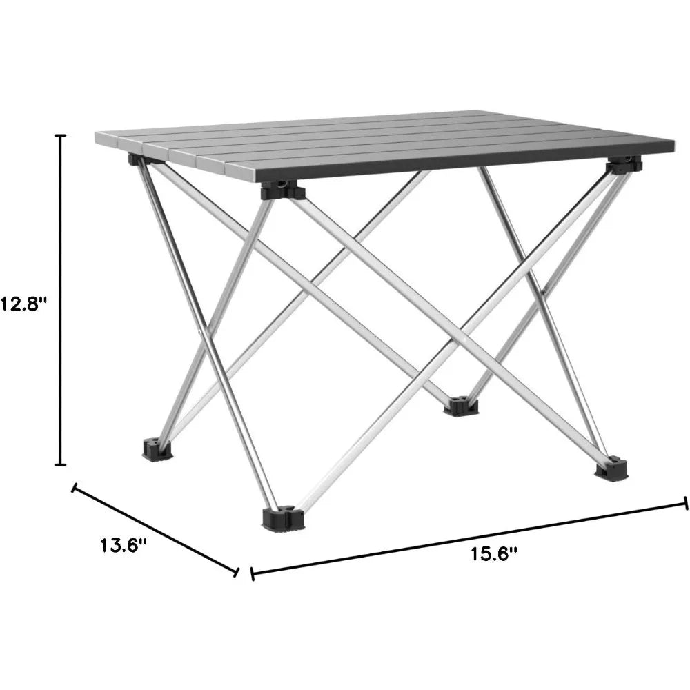 XIUWO Portable Folding Camping Table Aluminum Lightweight Outdoor Picnic