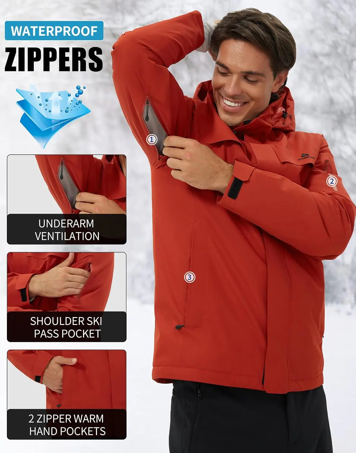 Pioneer Camp Waterproof Insulated Ski And Snowboard Jacket