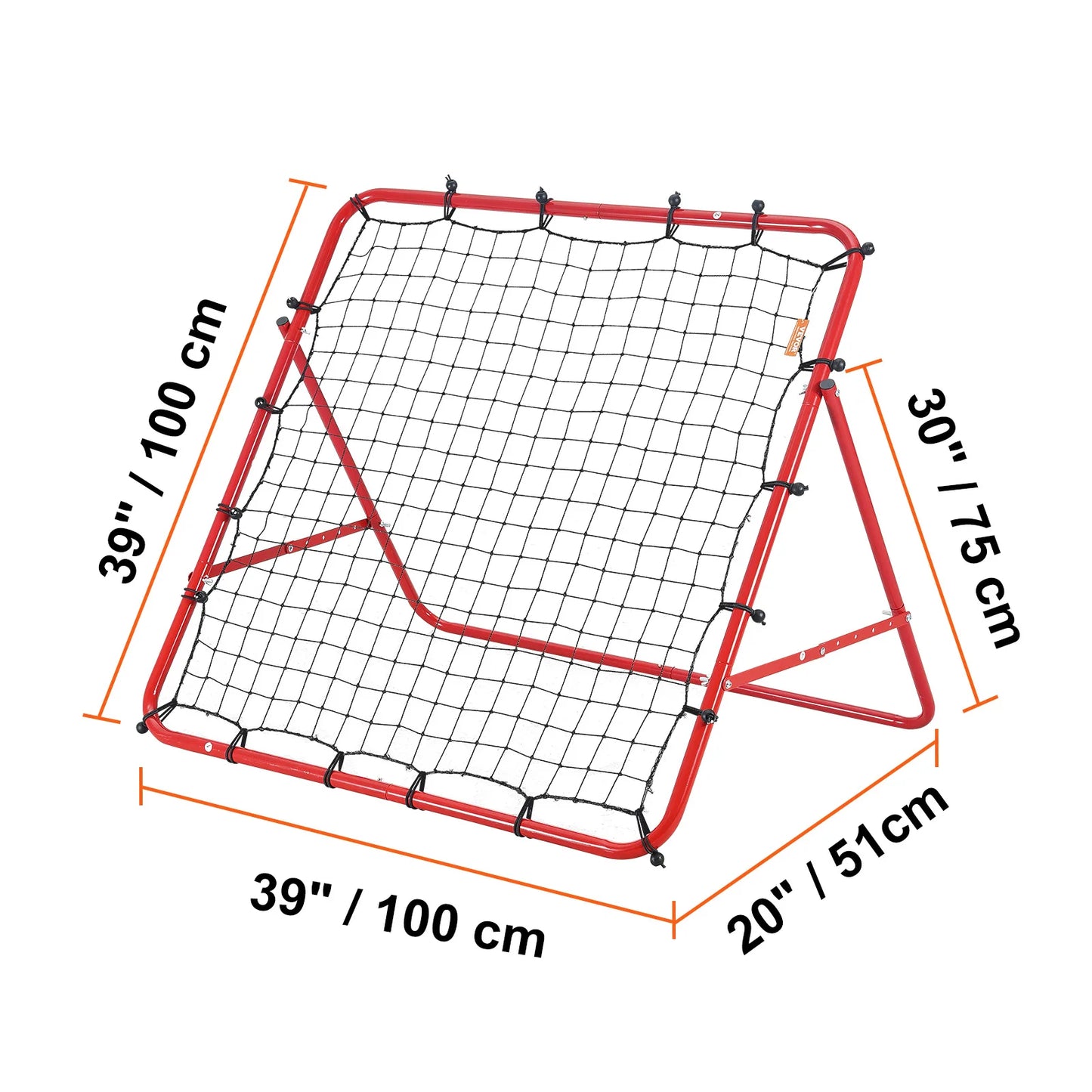 Portable Soccer Rebounder Net With Adjustable Angles For Training