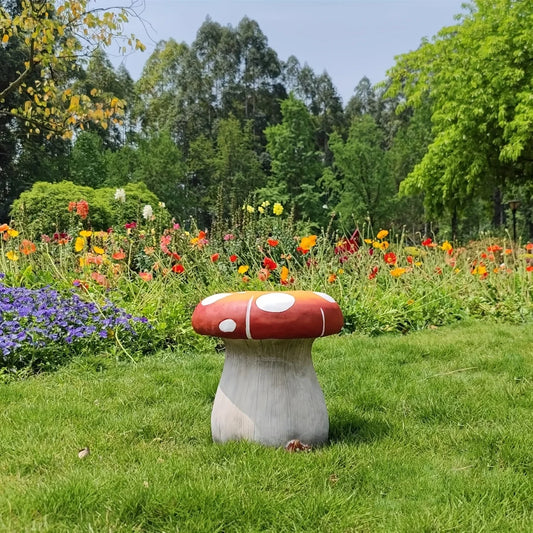 Decorative Mushroom Garden Stool for Indoor and Outdoor Spaces
