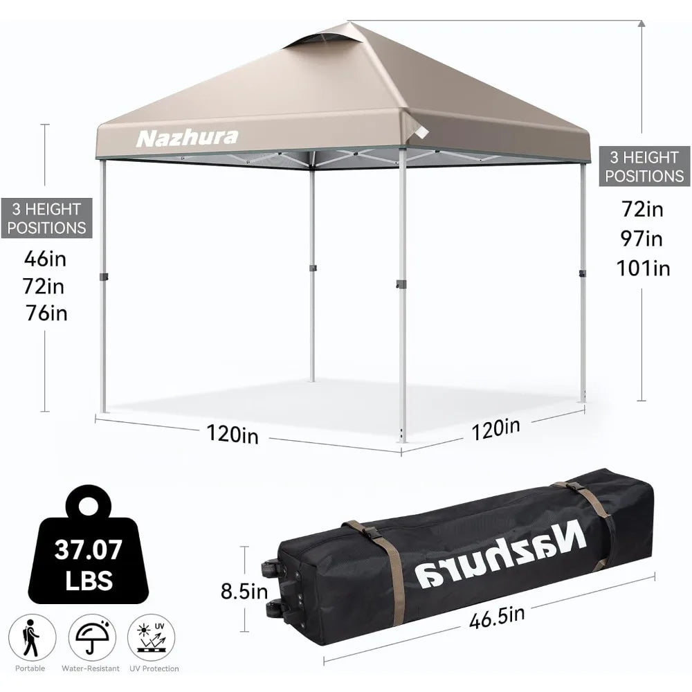 Pop Up Canopy Tent With Sand Weight Bag For Easy One Person Setup