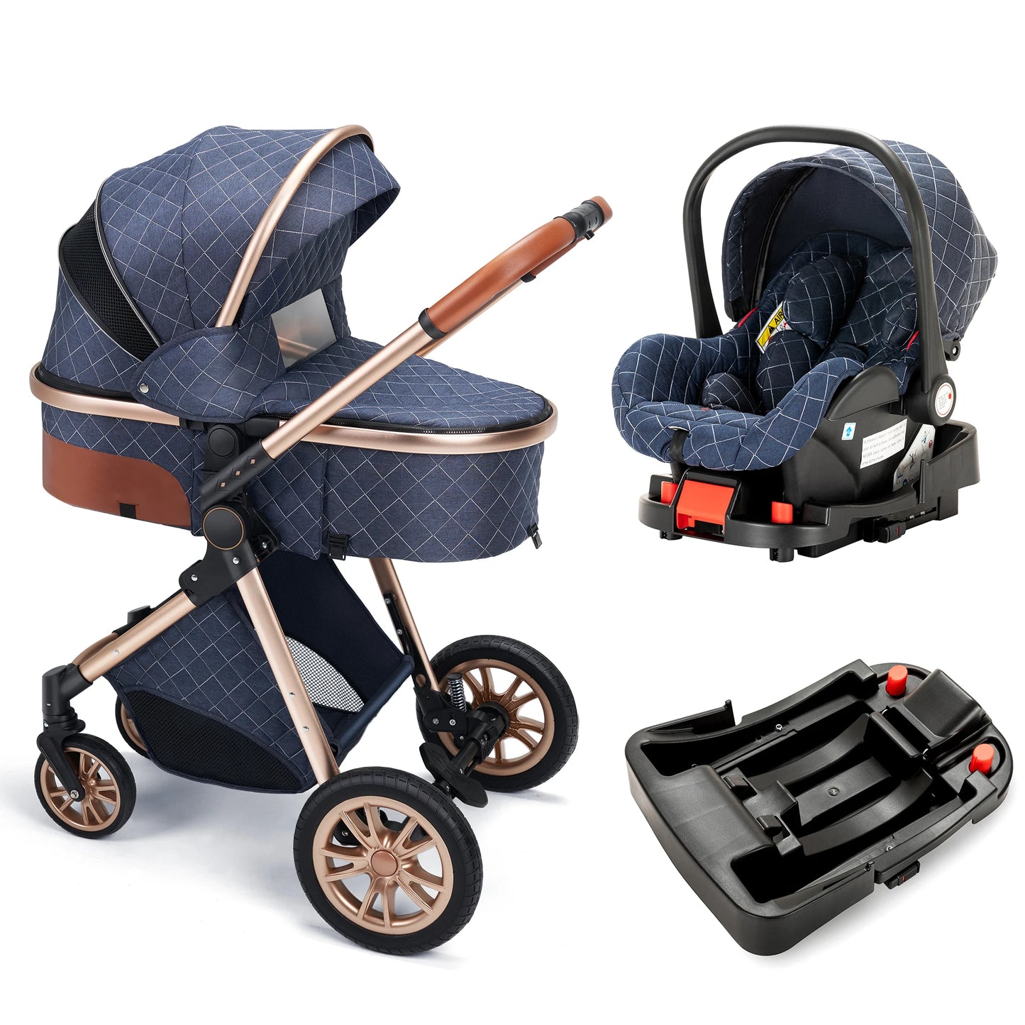 3 In 1 Baby Stroller Pram Pushchair For Newborn Baby