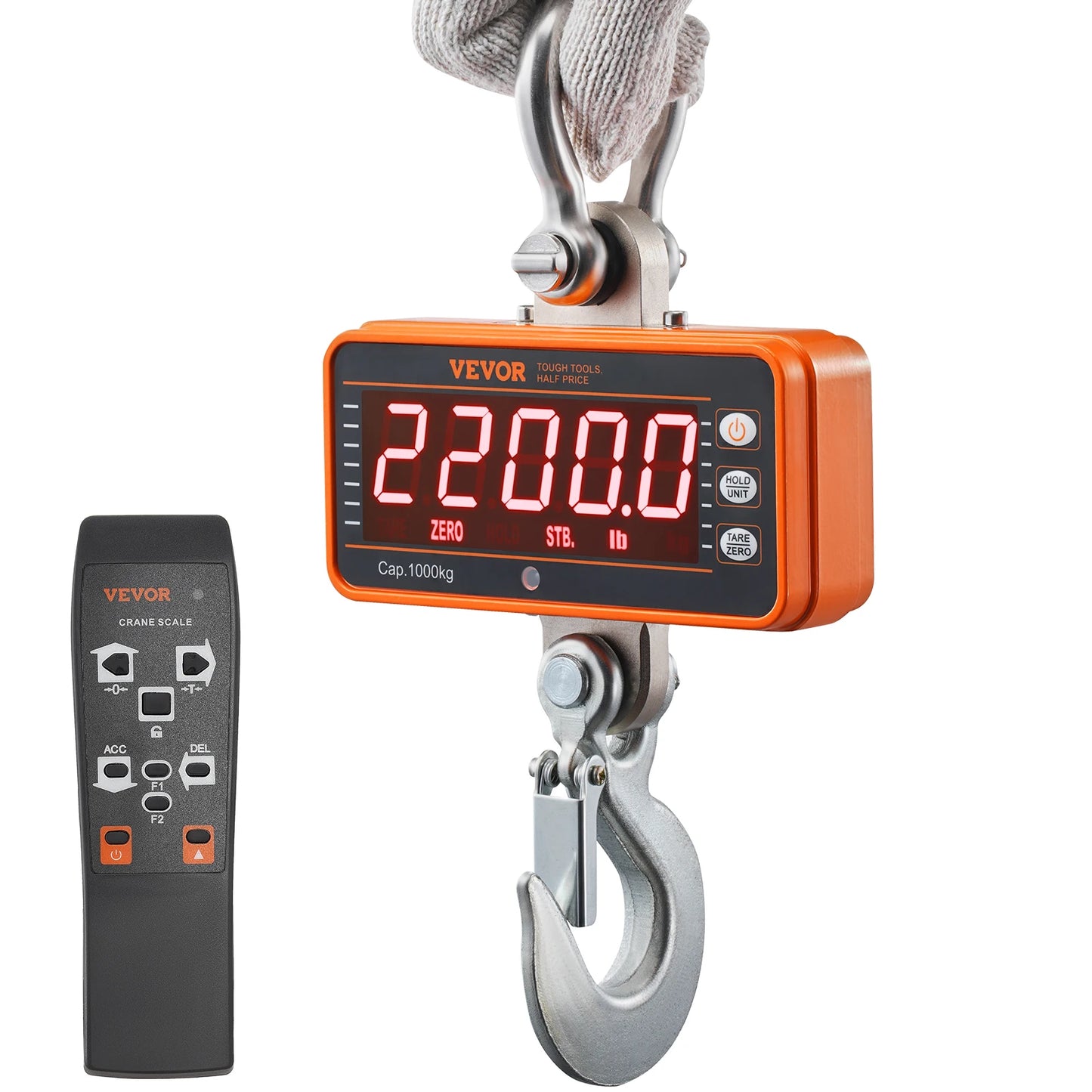 SucceBuy Digital Crane Scale With Remote And LED Display