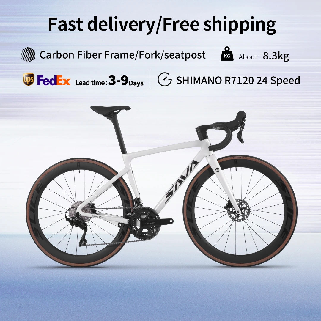 SAVA F20 Carbon Fiber Road Bike With Shimano R7120 24-Speed