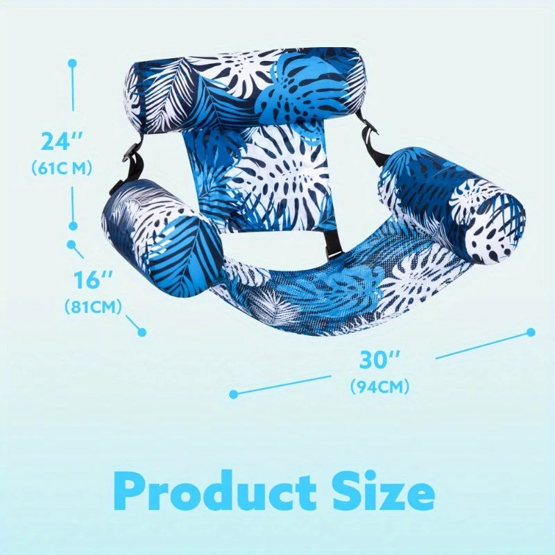 Joyfy Inflatable Pool Chair Float Two Pack For Summer Enjoyment