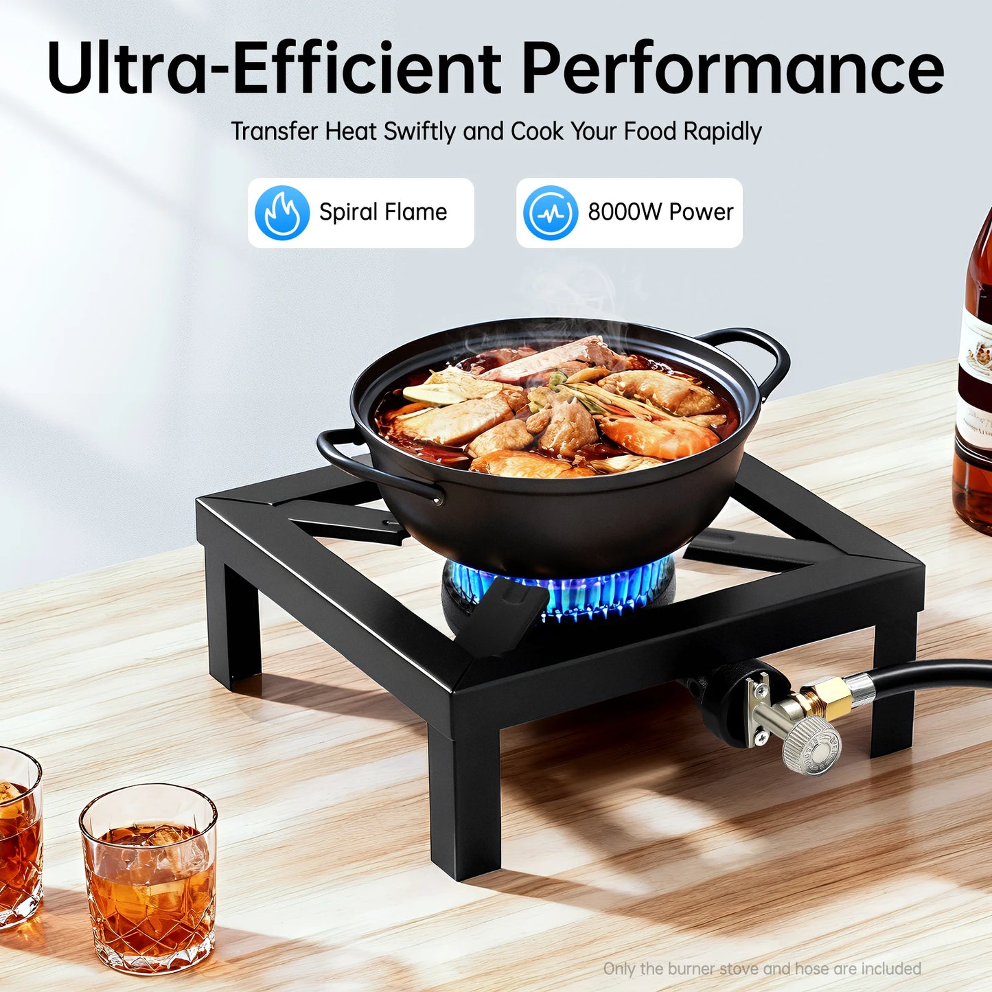 Portable Single Burner Outdoor Gas Stove Propane Cooker