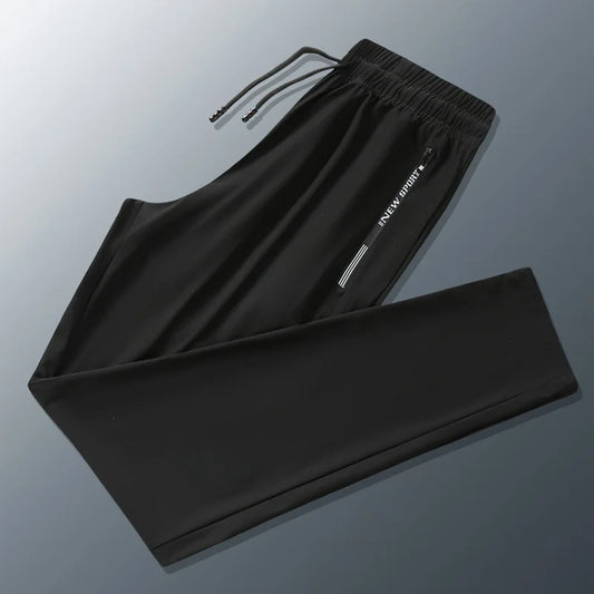 Summer Men Casual High end Ice Silk Pants Sports Pants Quick-Drying Men's Trousers Sweatpants Male Elastic Plus Size 8xl 7xl 6xl