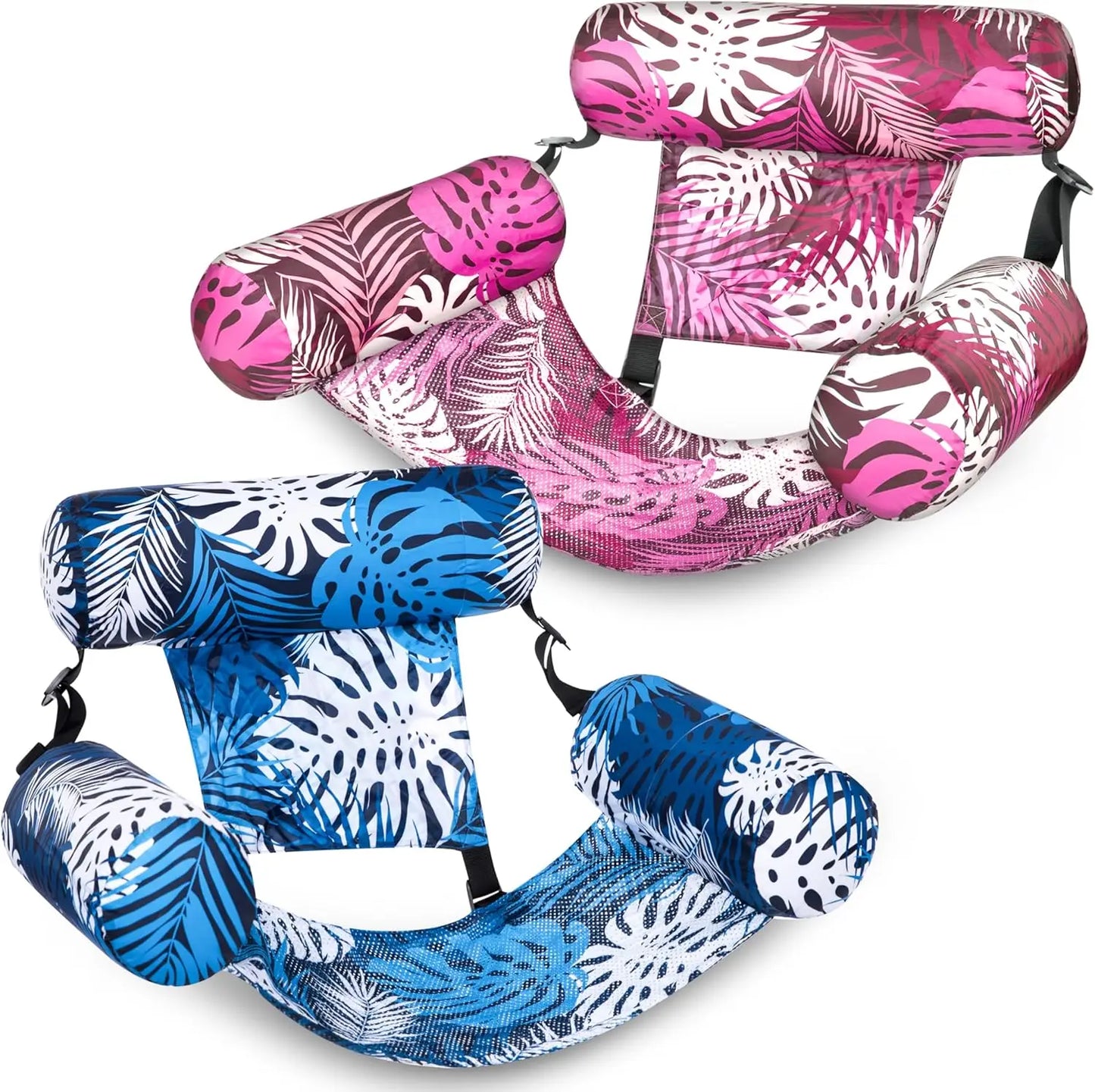 Joyfy Inflatable Pool Chair Float Two Pack For Summer Enjoyment