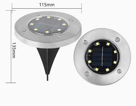 Stainless Steel Solar Garden Lights Waterproof Outdoor LED Pathway Lamps