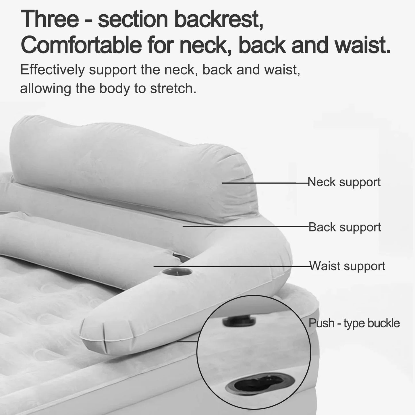 Thickened Automatic Inflatable Camping Mattress With Built In Pump