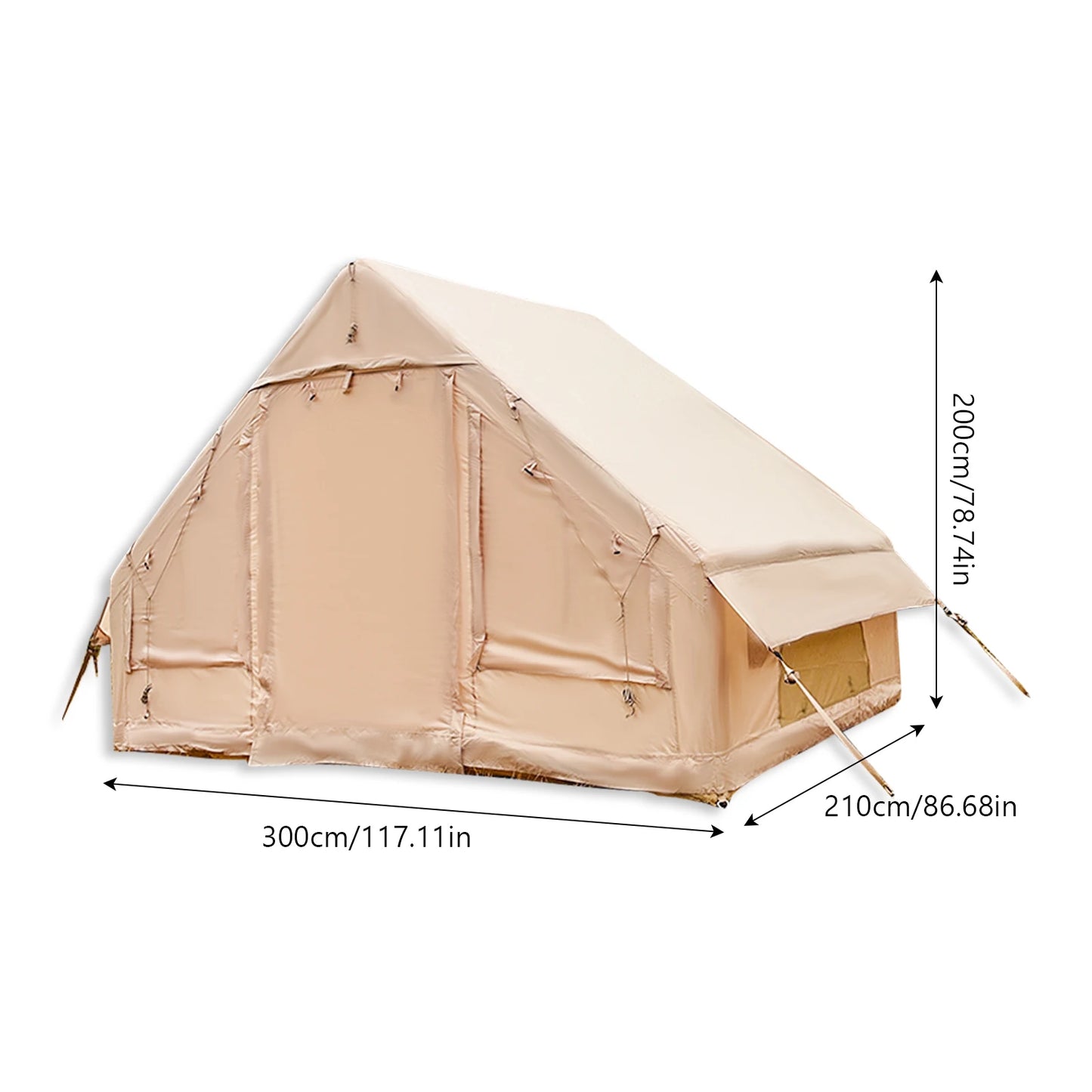 Pakicetus 4-8 Person Inflatable Camping Tent Quick Setup Waterproof Shelter