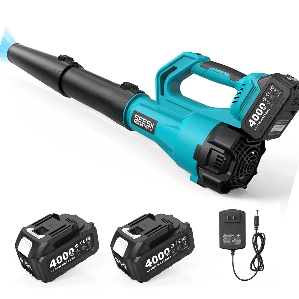 Seesii Cordless Brushless Leaf Blower With Battery Pack