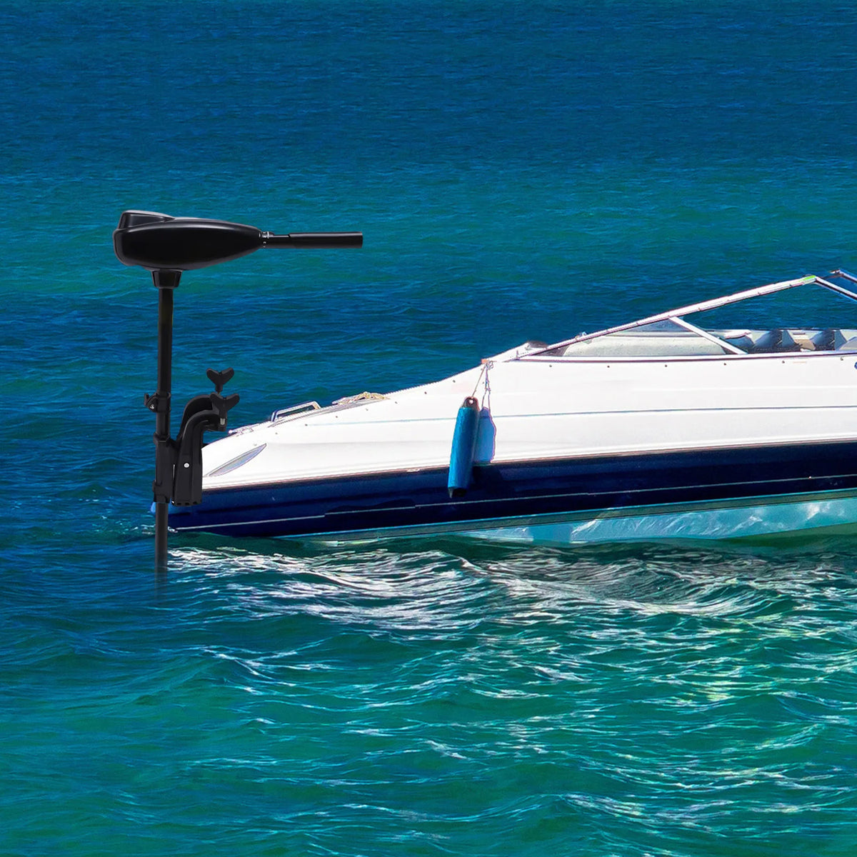 Bymaocar Electric Outboard Motor With 55 Pound Thrust, Low Noise