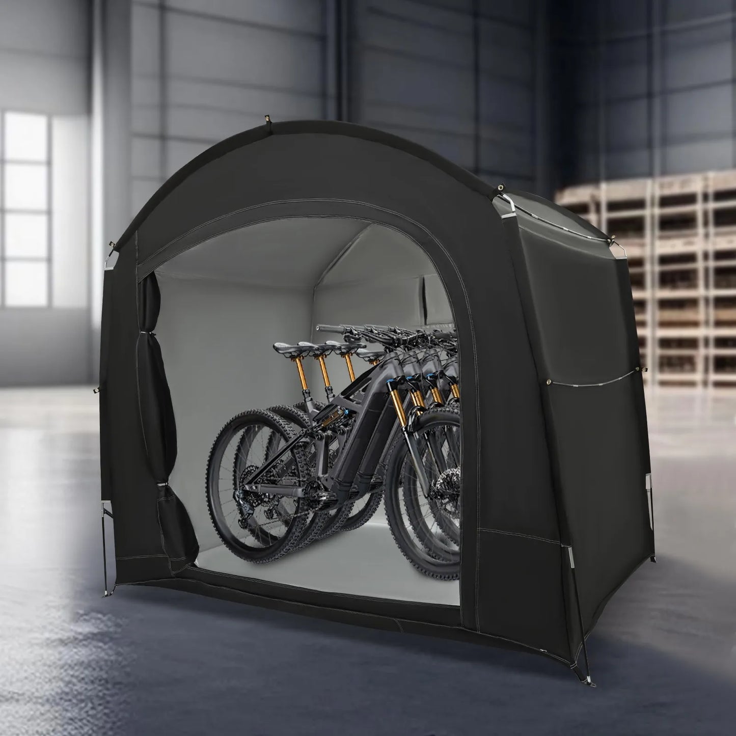 Bymaocar Waterproof Bike Storage Tent For 3-4 Bikes