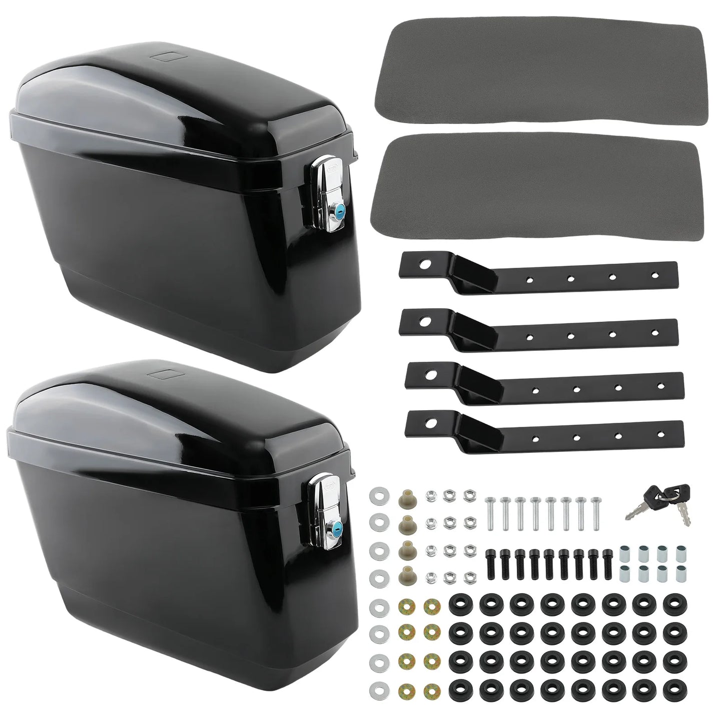 Universal Motorcycle Saddlebags With Locking System