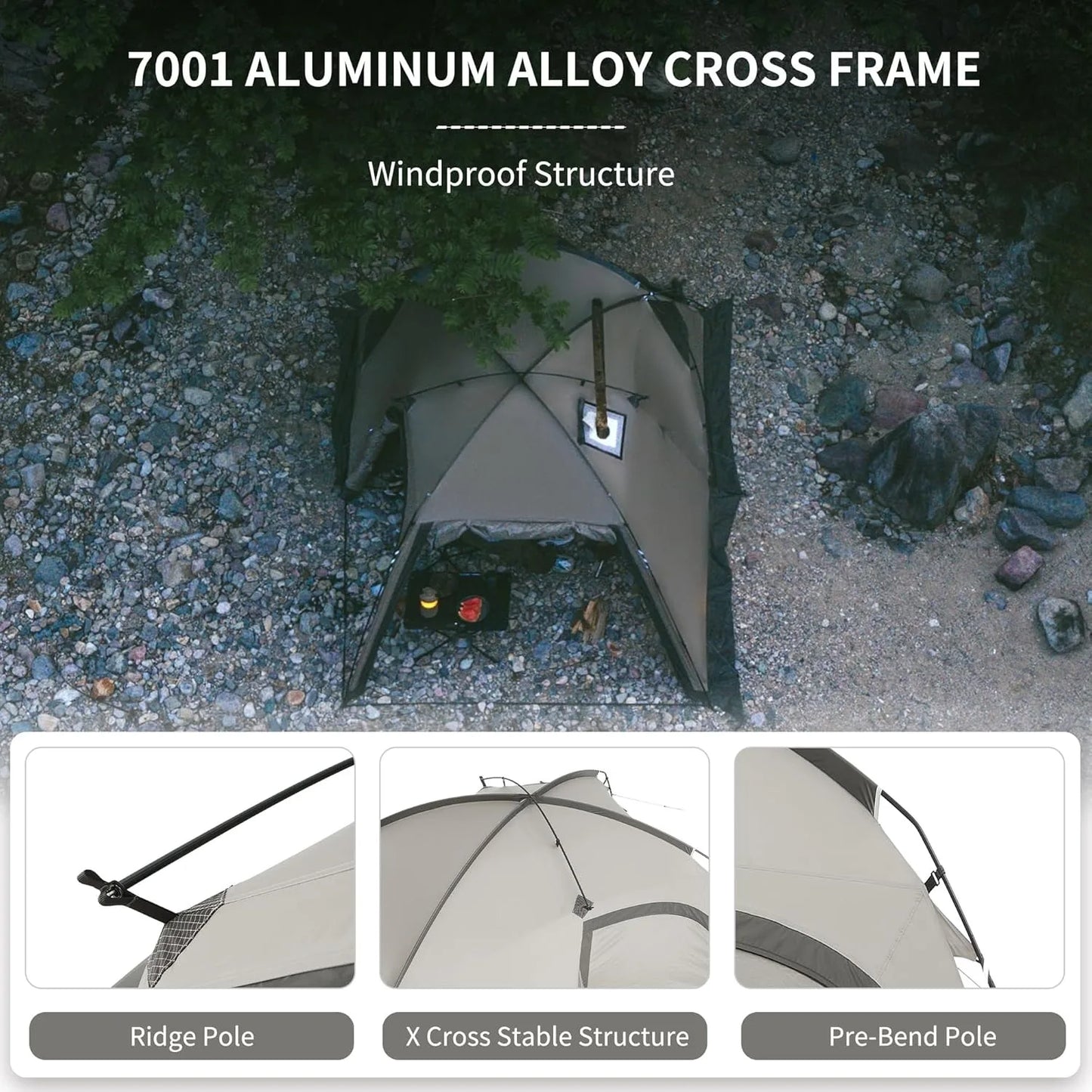 Naturehike Massif Hot Tent Stove Jack 4 Season Two Person