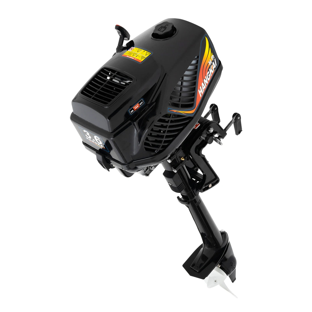 Bymaocar 2-Stroke 3.6 HP Outboard Motor for Inflatable Boats