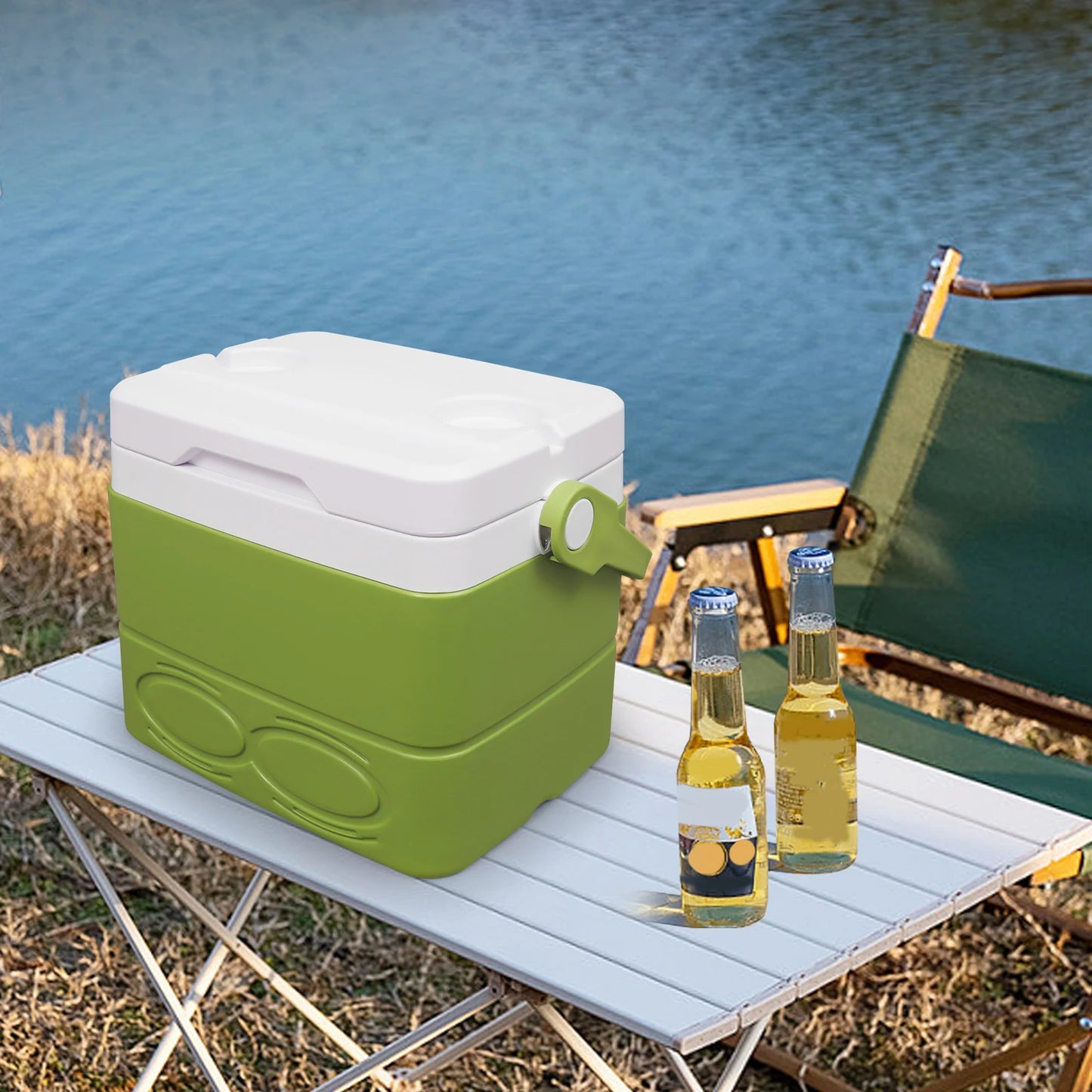 8.5L Cooler Box Outdoor Camping Picnic Car Portable Small Insulated Cooler Food Storage Box  Insulated Cooler with Handle