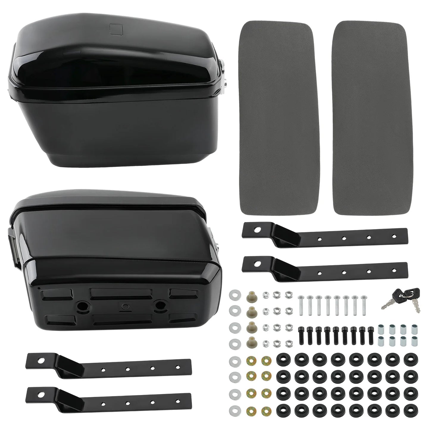 Universal Motorcycle Saddlebags With Locking System