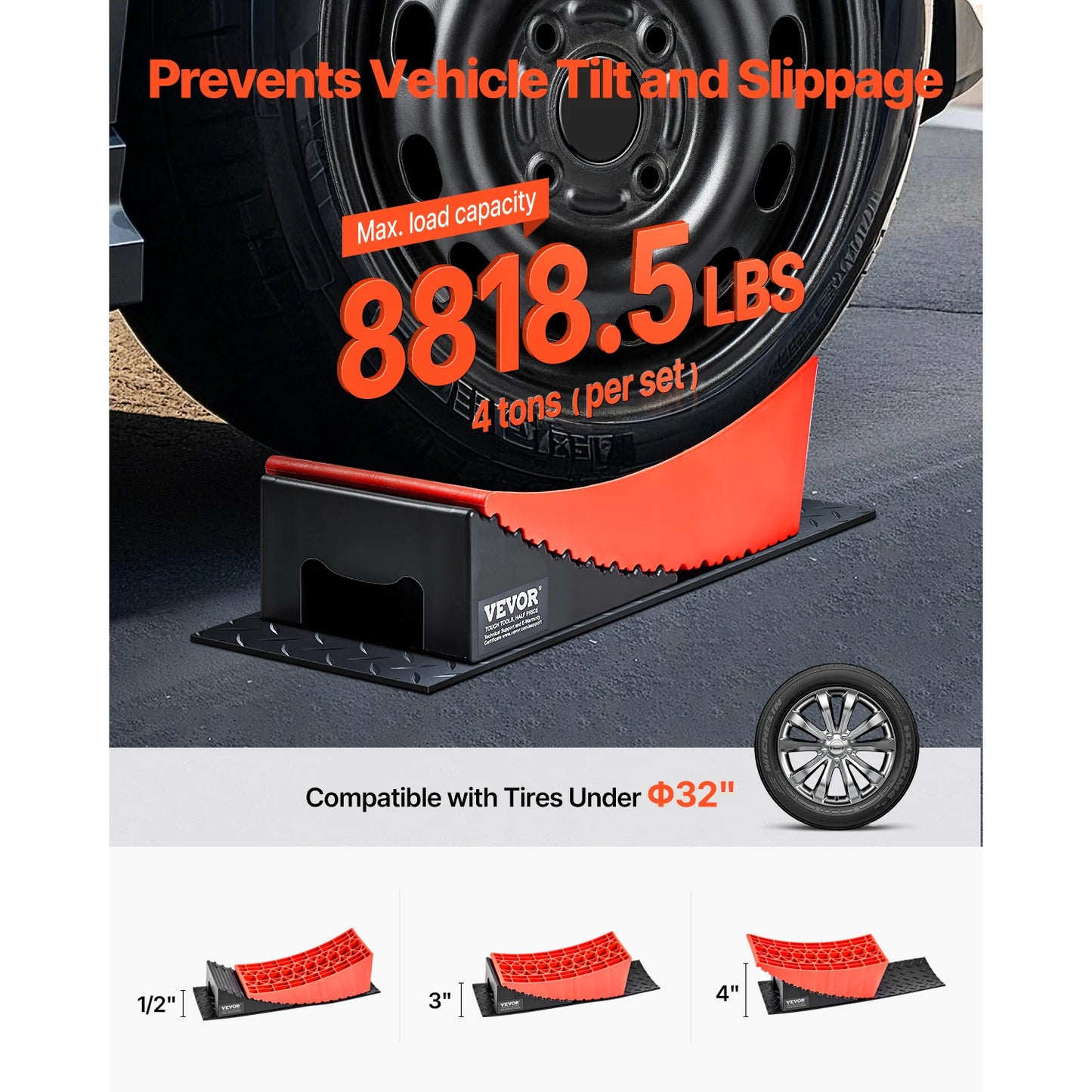 SucceBuy Camper Levelers Kit For RVs With Anti Slip Mat