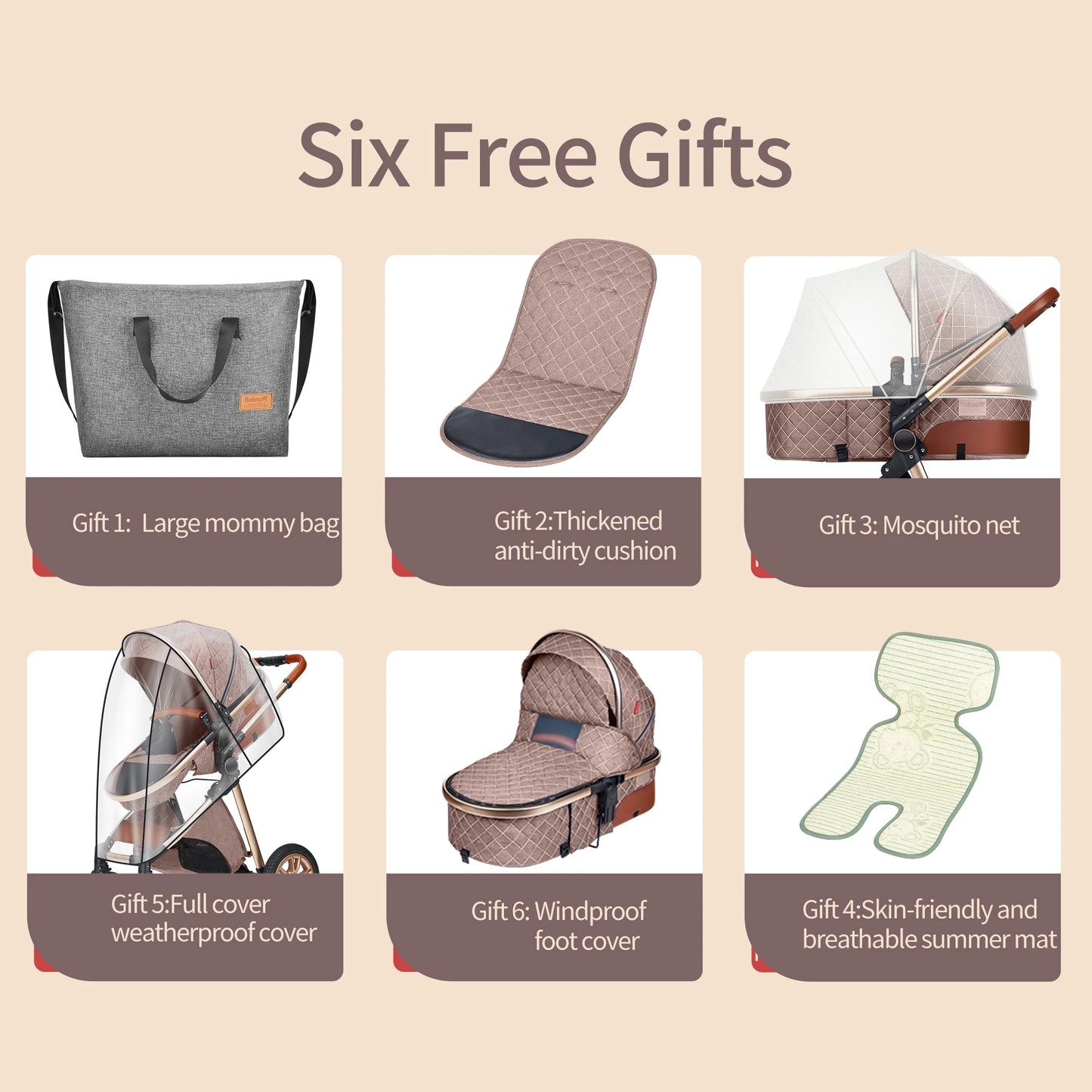 3 In 1 Baby Stroller Pram Pushchair For Newborn Baby