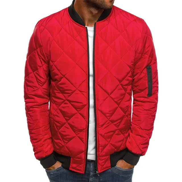 Winter Vintage Flight Mesh Baseball Collar Jacket For Men