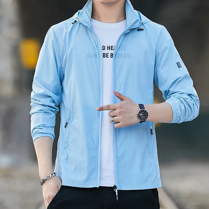 Sun Protection Lightweight Breathable Men UV Outerwear for Summer