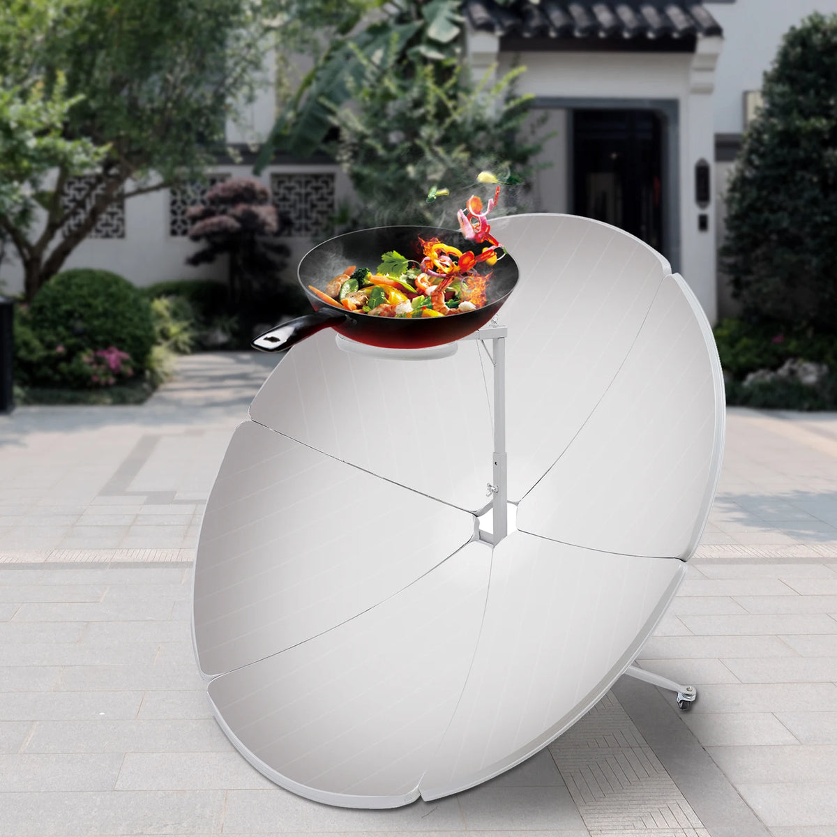 Parabolic Solar Cooker for Camping Off Grid Heating and Education